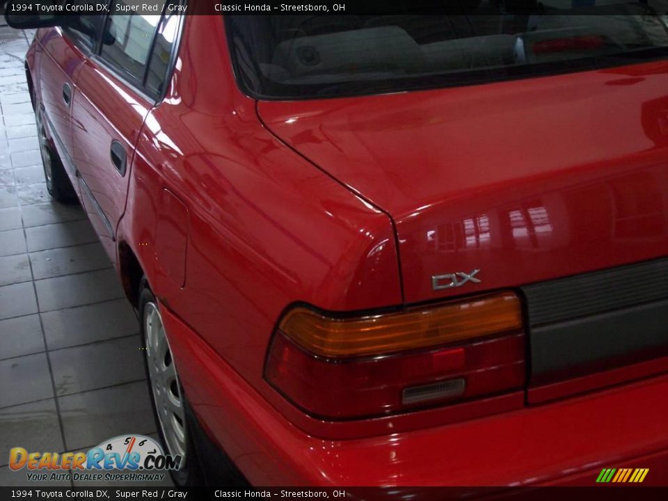 1994 Toyota Corolla DX Super Red / Gray Photo #8