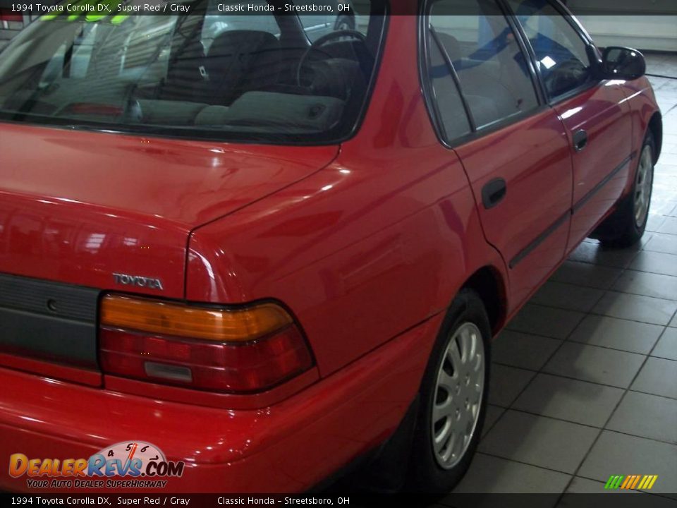 1994 Toyota Corolla DX Super Red / Gray Photo #9