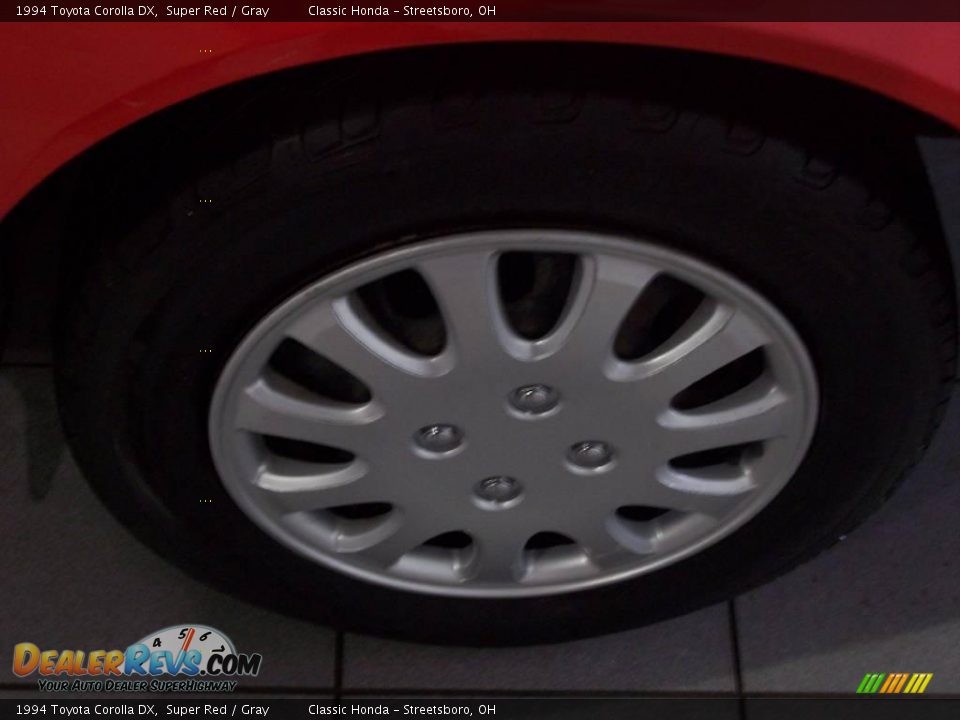 1994 Toyota Corolla DX Super Red / Gray Photo #10