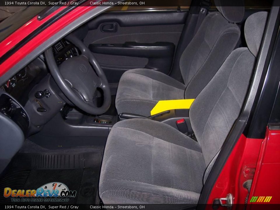 1994 Toyota Corolla DX Super Red / Gray Photo #13