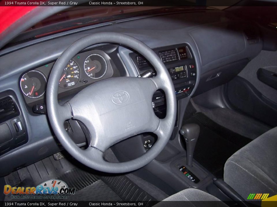 1994 Toyota Corolla DX Super Red / Gray Photo #14