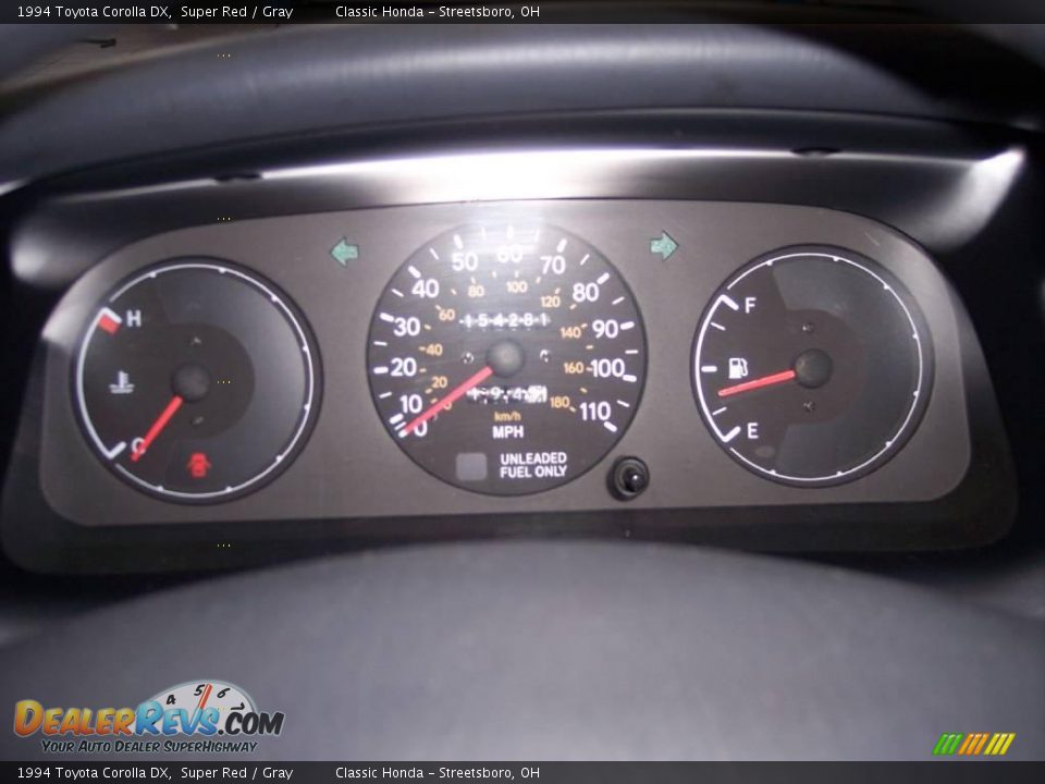 1994 Toyota Corolla DX Super Red / Gray Photo #15