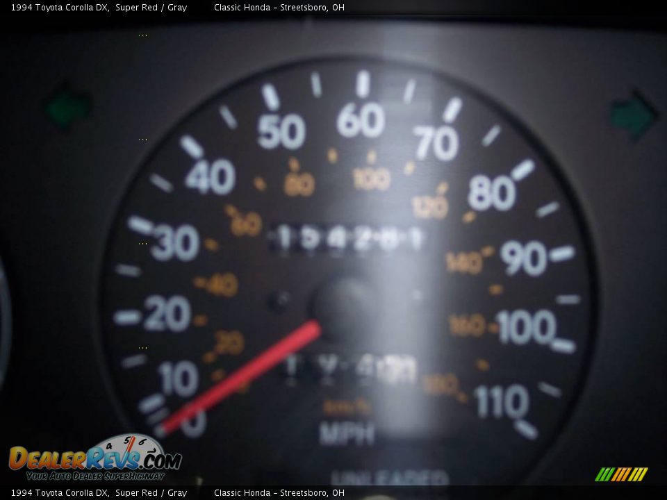 1994 Toyota Corolla DX Super Red / Gray Photo #16