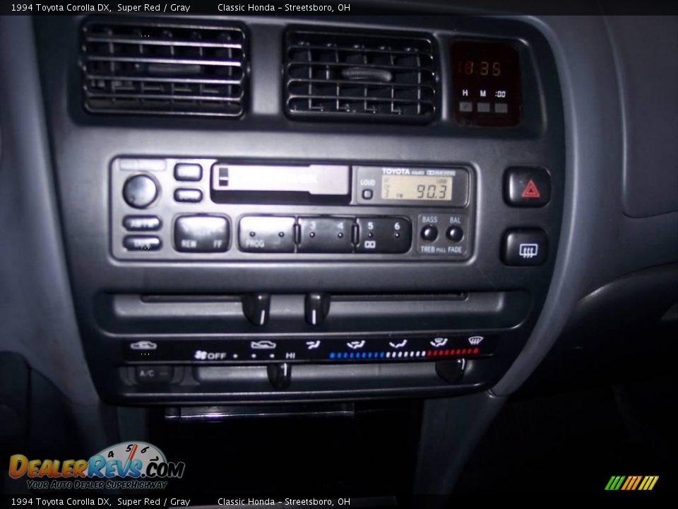 1994 Toyota Corolla DX Super Red / Gray Photo #17