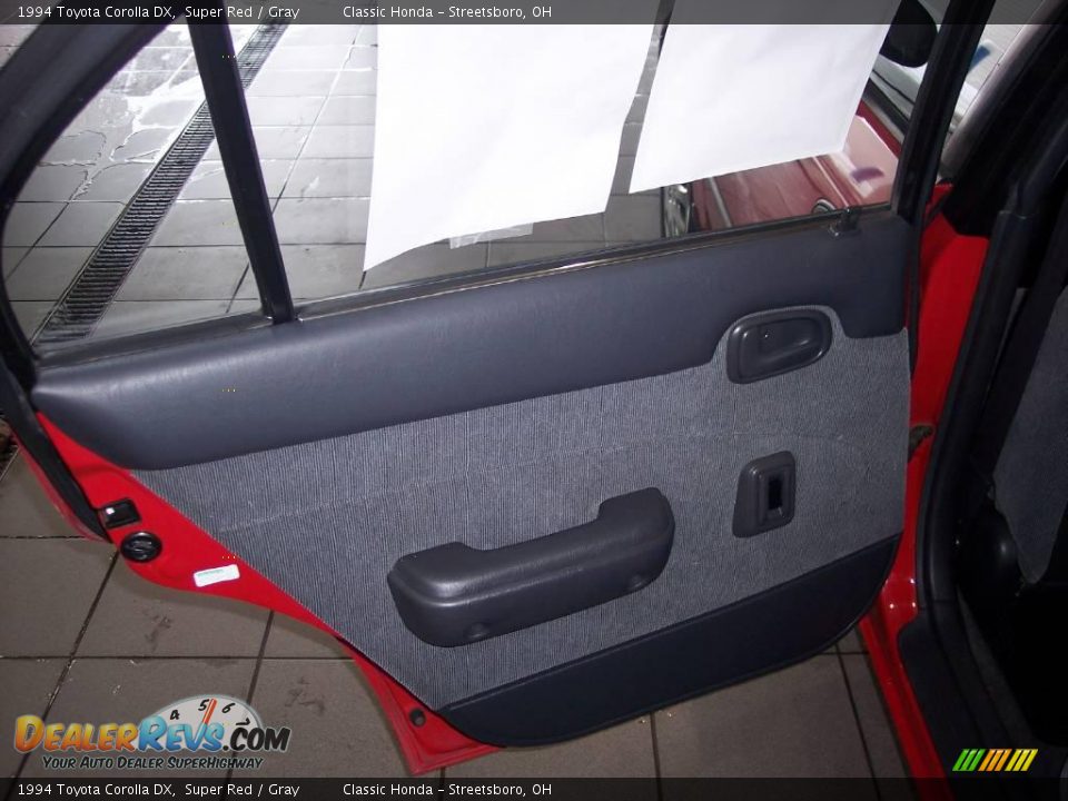 1994 Toyota Corolla DX Super Red / Gray Photo #20