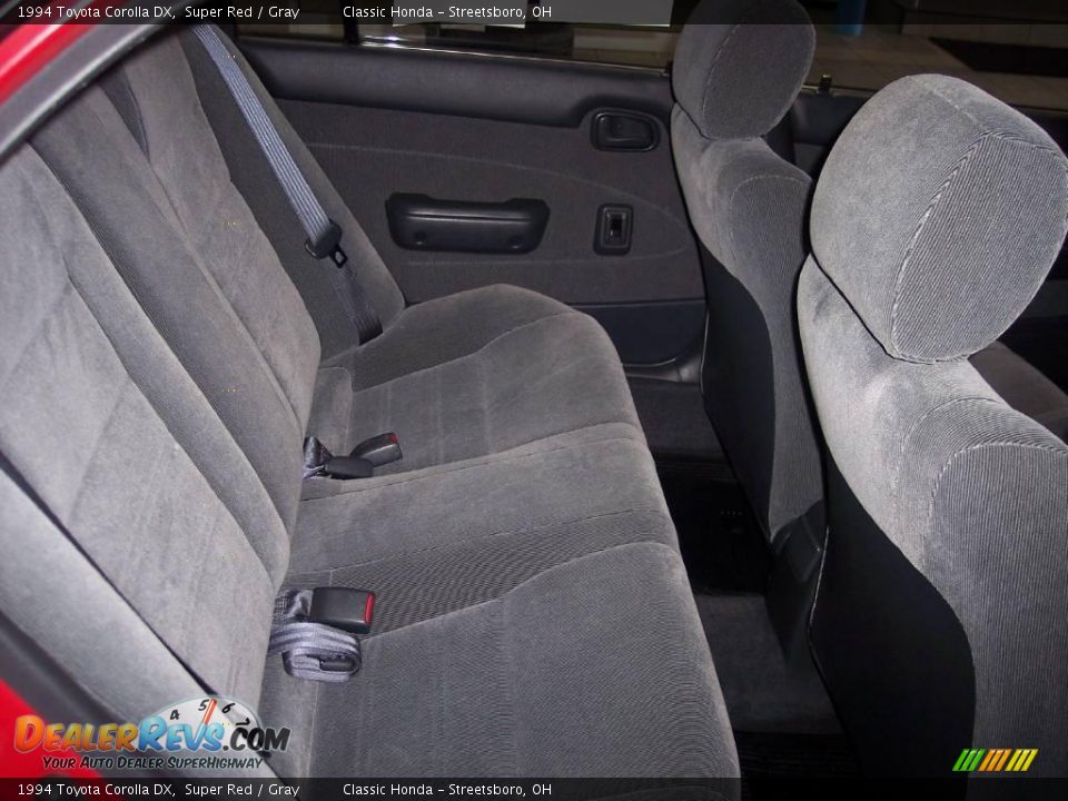 1994 Toyota Corolla DX Super Red / Gray Photo #22