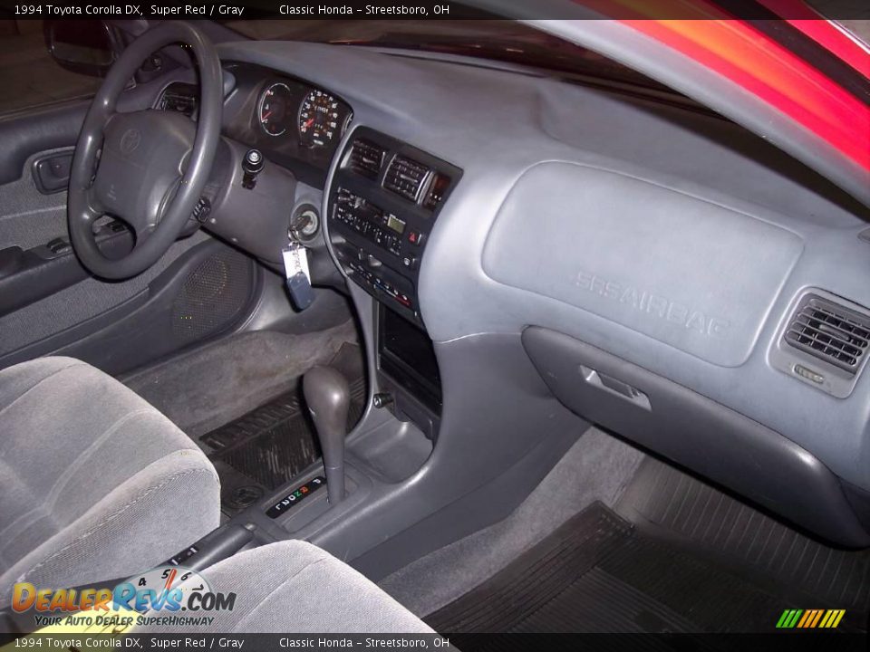 1994 Toyota Corolla DX Super Red / Gray Photo #24