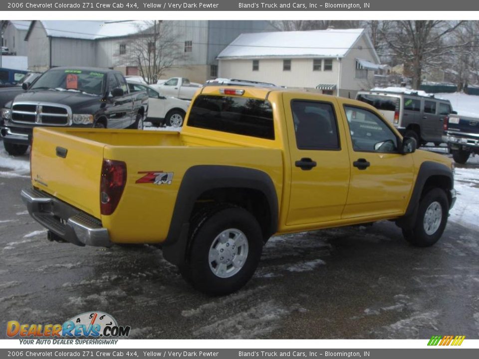 2006 Chevrolet Colorado Z71 Crew Cab 4x4 Yellow / Very Dark Pewter Photo #1