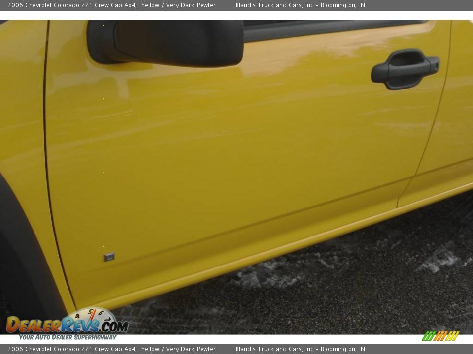 2006 Chevrolet Colorado Z71 Crew Cab 4x4 Yellow / Very Dark Pewter Photo #14