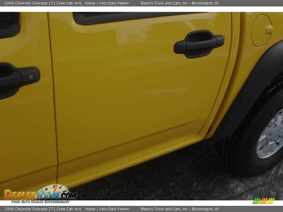 2006 Chevrolet Colorado Z71 Crew Cab 4x4 Yellow / Very Dark Pewter Photo #15