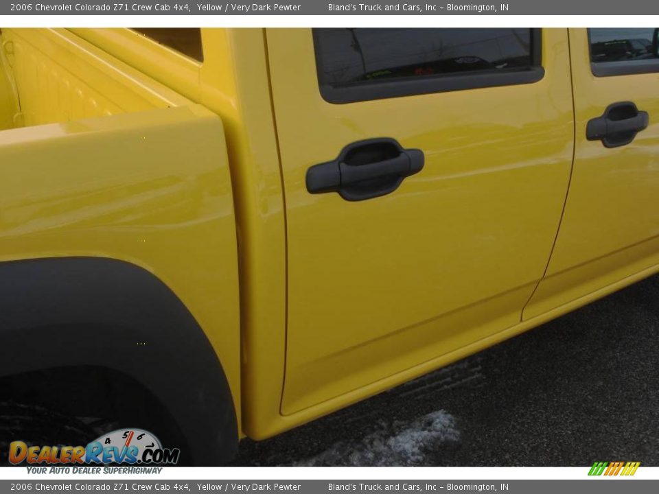 2006 Chevrolet Colorado Z71 Crew Cab 4x4 Yellow / Very Dark Pewter Photo #23