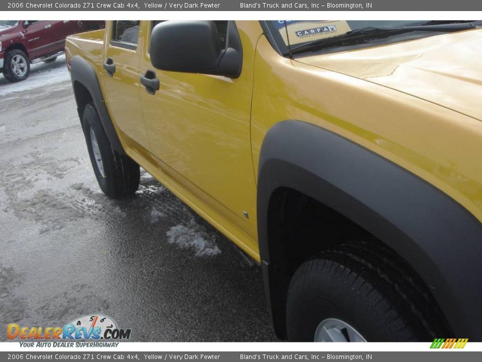 2006 Chevrolet Colorado Z71 Crew Cab 4x4 Yellow / Very Dark Pewter Photo #26