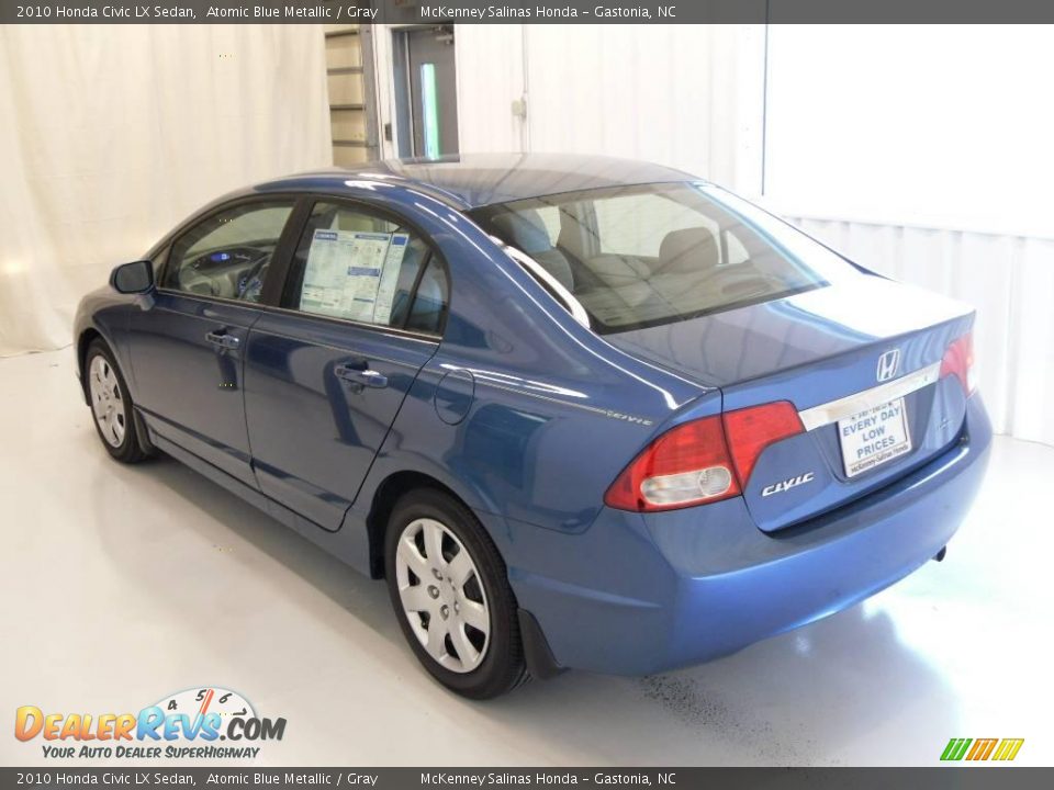 2010 Honda Civic LX Sedan Atomic Blue Metallic / Gray Photo #2