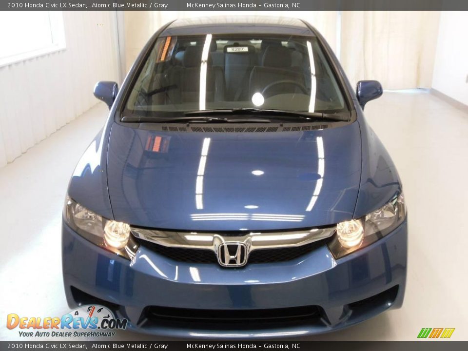 2010 Honda Civic LX Sedan Atomic Blue Metallic / Gray Photo #6
