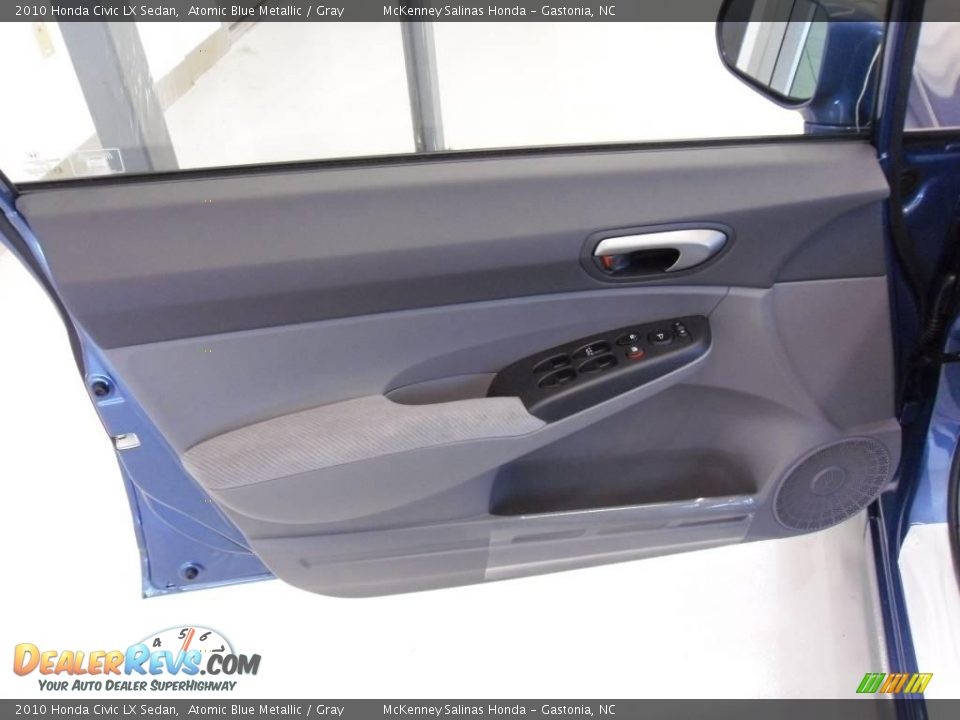 2010 Honda Civic LX Sedan Atomic Blue Metallic / Gray Photo #7