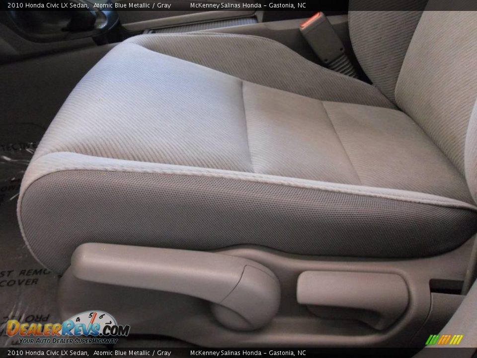 2010 Honda Civic LX Sedan Atomic Blue Metallic / Gray Photo #9