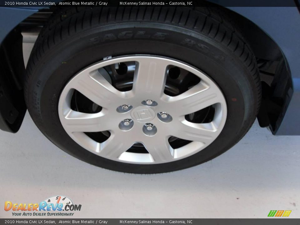 2010 Honda Civic LX Sedan Atomic Blue Metallic / Gray Photo #15