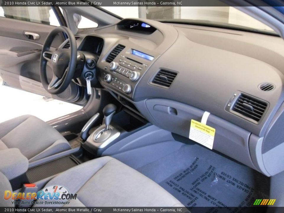 2010 Honda Civic LX Sedan Atomic Blue Metallic / Gray Photo #17