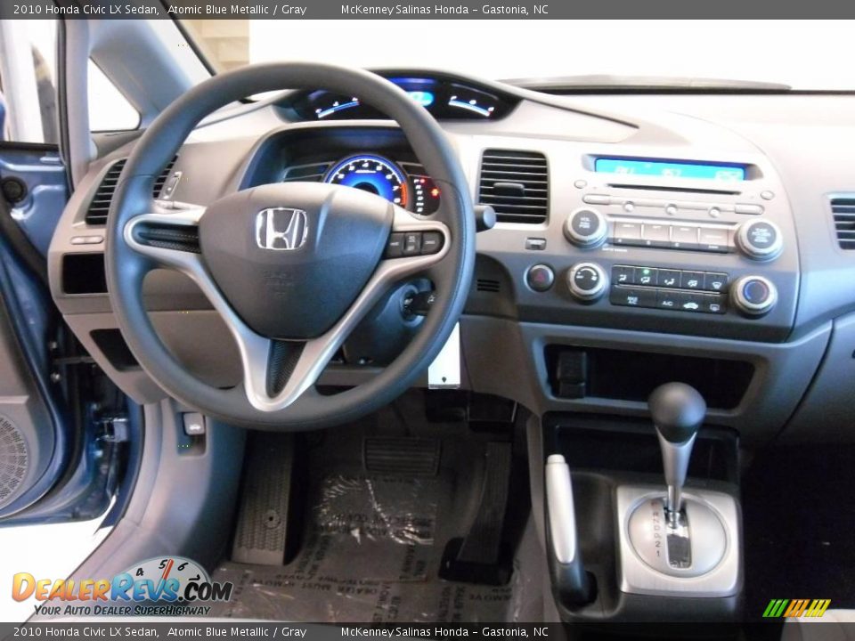 2010 Honda Civic LX Sedan Atomic Blue Metallic / Gray Photo #23
