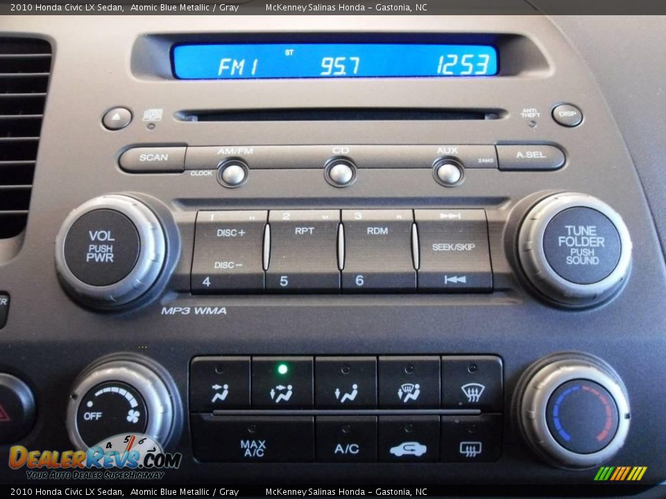 2010 Honda Civic LX Sedan Atomic Blue Metallic / Gray Photo #26