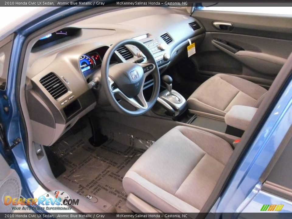 2010 Honda Civic LX Sedan Atomic Blue Metallic / Gray Photo #30