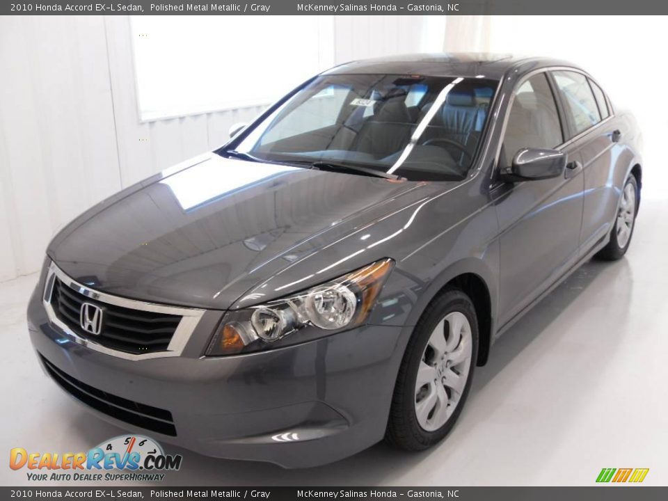 2010 Honda Accord EX-L Sedan Polished Metal Metallic / Gray Photo #1