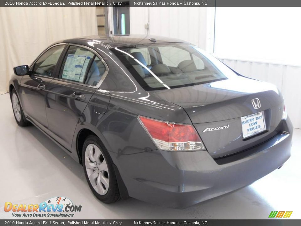 2010 Honda Accord EX-L Sedan Polished Metal Metallic / Gray Photo #2