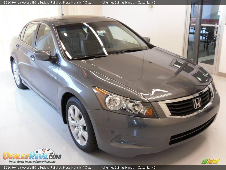 2010 Honda Accord EX-L Sedan Polished Metal Metallic / Gray Photo #5