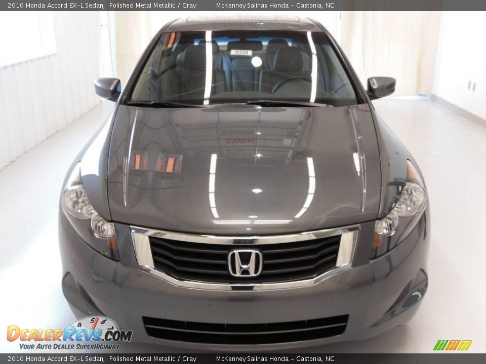 2010 Honda Accord EX-L Sedan Polished Metal Metallic / Gray Photo #6