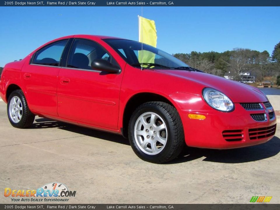 2005 Dodge Neon SXT Flame Red / Dark Slate Gray Photo #1