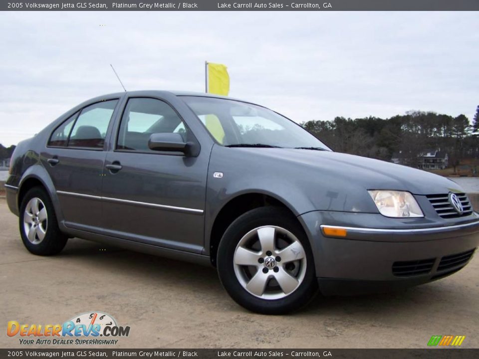 2005 Volkswagen Jetta GLS Sedan Platinum Grey Metallic / Black Photo #1