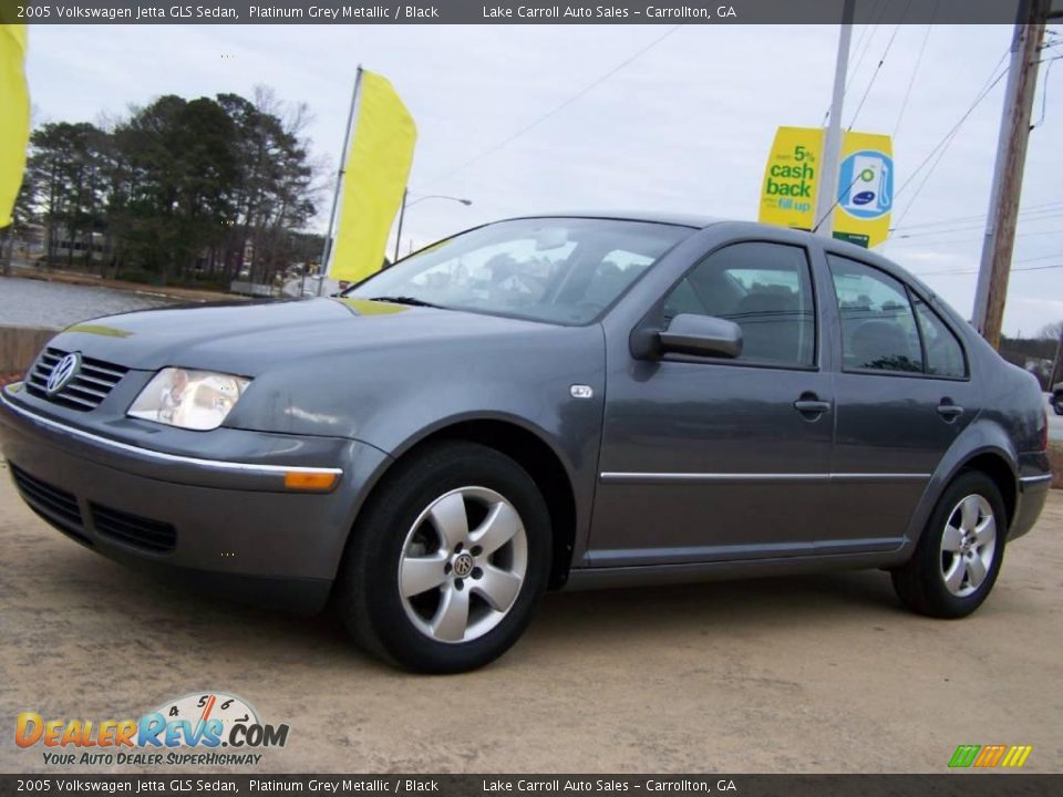 2005 Volkswagen Jetta GLS Sedan Platinum Grey Metallic / Black Photo #2