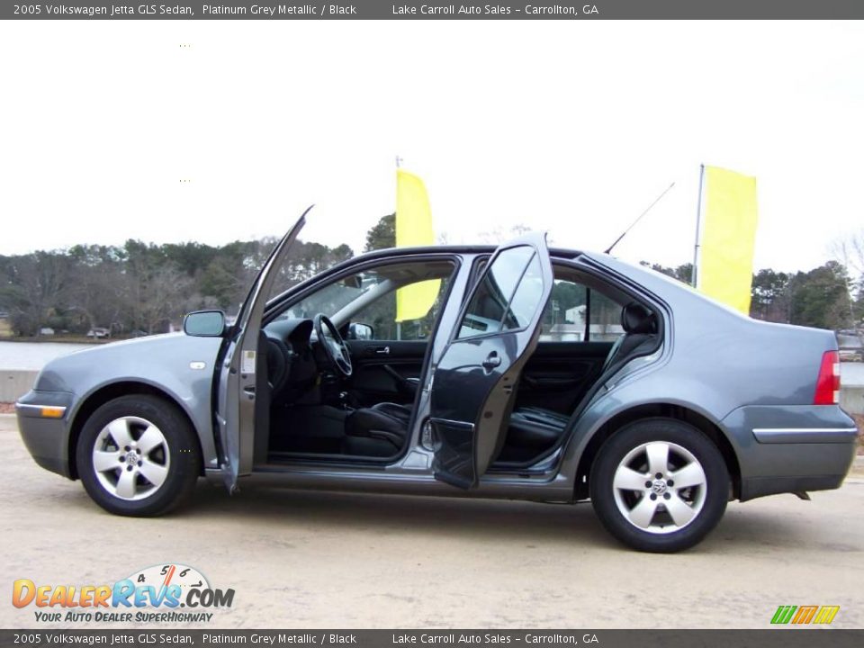 2005 Volkswagen Jetta GLS Sedan Platinum Grey Metallic / Black Photo #6