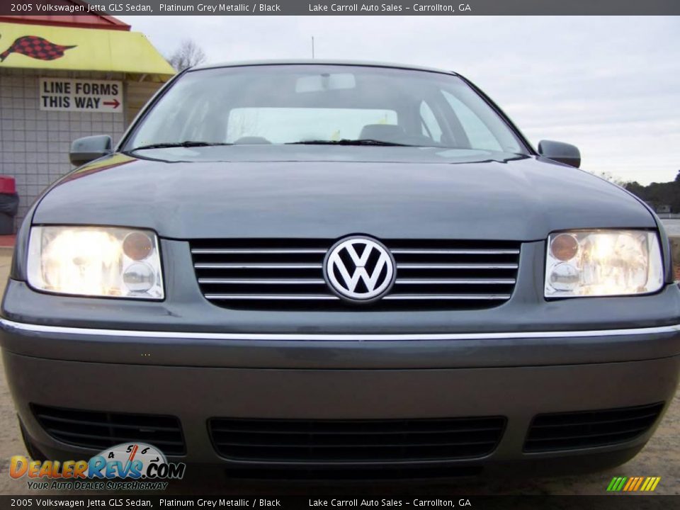 2005 Volkswagen Jetta GLS Sedan Platinum Grey Metallic / Black Photo #9