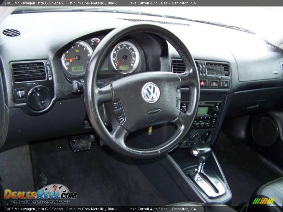 2005 Volkswagen Jetta GLS Sedan Platinum Grey Metallic / Black Photo #11