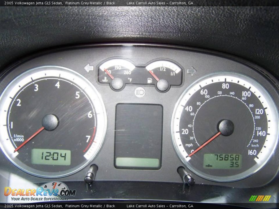 2005 Volkswagen Jetta GLS Sedan Platinum Grey Metallic / Black Photo #13