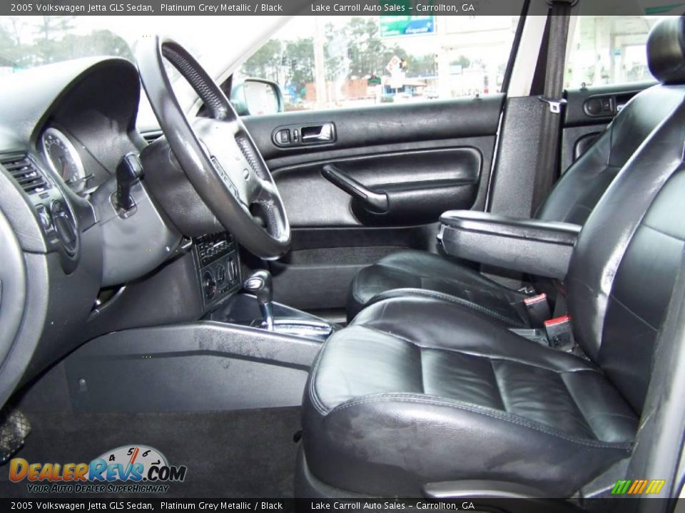 2005 Volkswagen Jetta GLS Sedan Platinum Grey Metallic / Black Photo #23