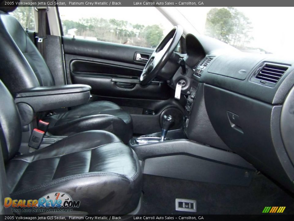 2005 Volkswagen Jetta GLS Sedan Platinum Grey Metallic / Black Photo #24