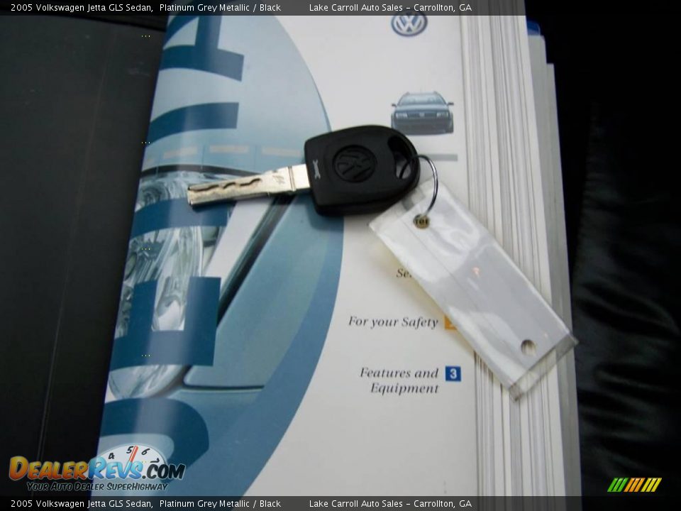 2005 Volkswagen Jetta GLS Sedan Platinum Grey Metallic / Black Photo #36
