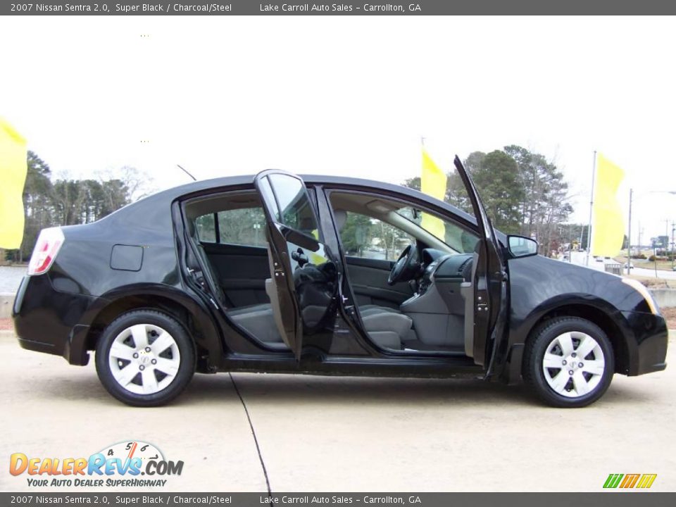 2007 Nissan Sentra 2.0 Super Black / Charcoal/Steel Photo #5
