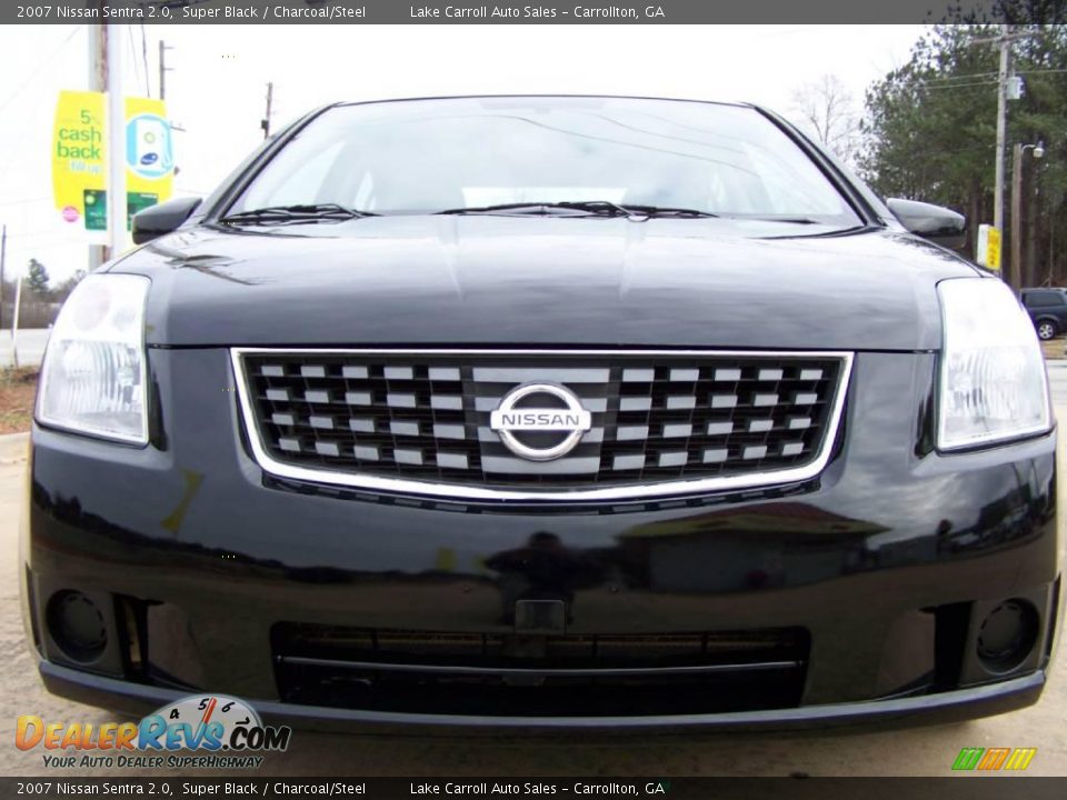 2007 Nissan Sentra 2.0 Super Black / Charcoal/Steel Photo #9