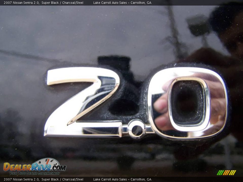 2007 Nissan Sentra 2.0 Super Black / Charcoal/Steel Photo #12