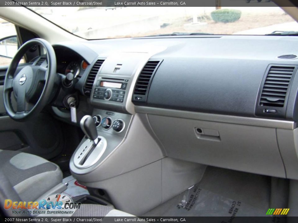 2007 Nissan Sentra 2.0 Super Black / Charcoal/Steel Photo #14