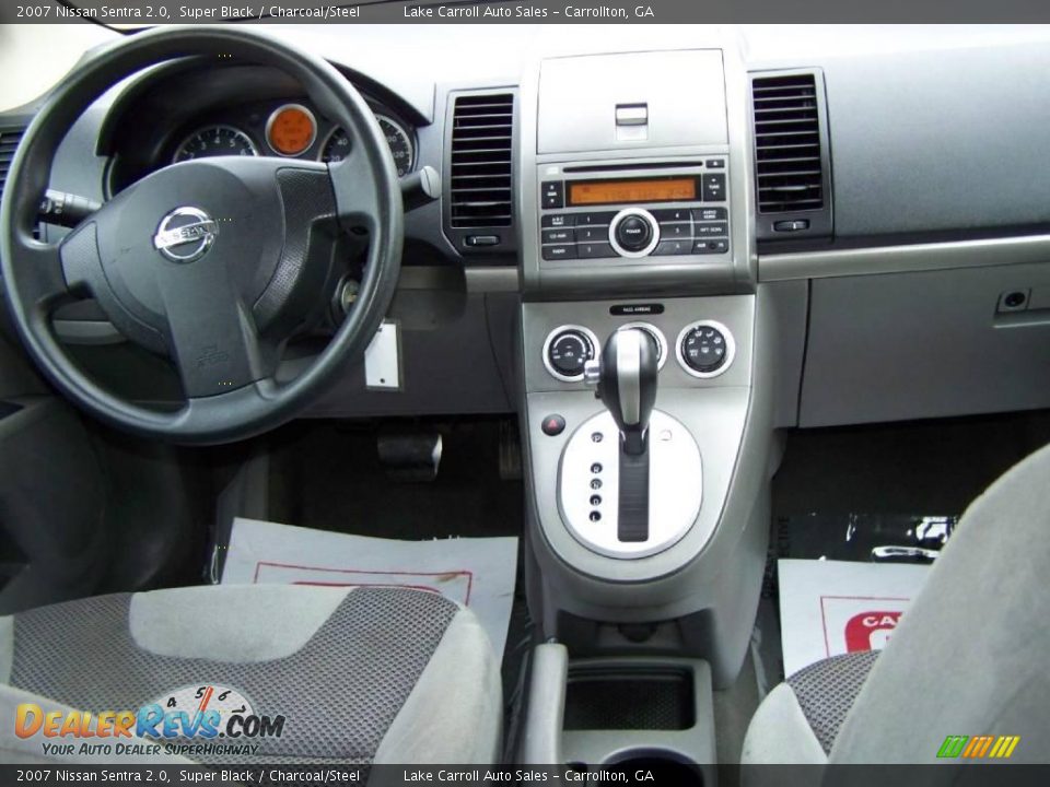 2007 Nissan Sentra 2.0 Super Black / Charcoal/Steel Photo #15