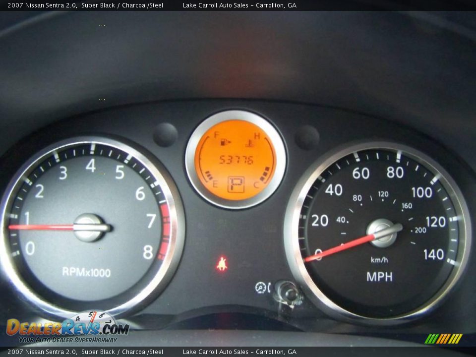 2007 Nissan Sentra 2.0 Super Black / Charcoal/Steel Photo #17
