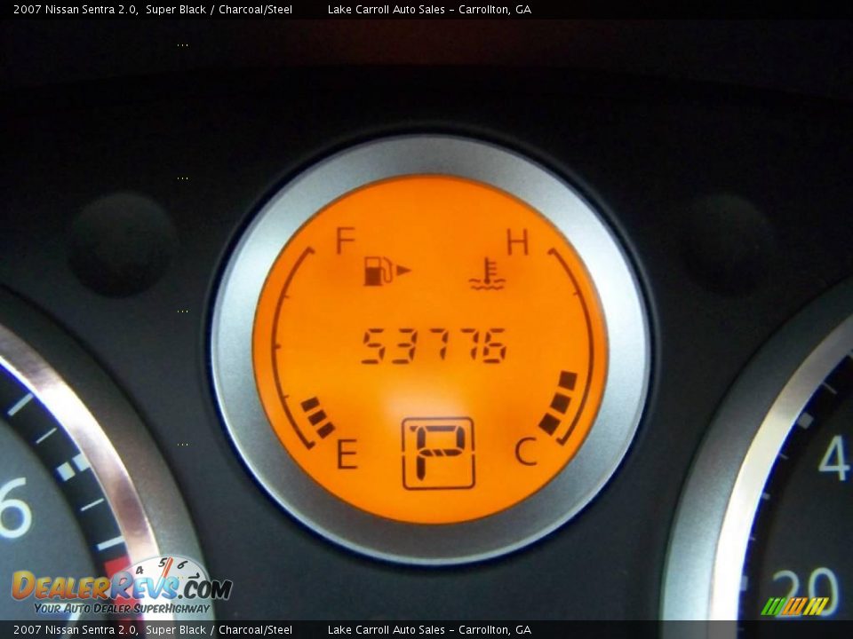 2007 Nissan Sentra 2.0 Super Black / Charcoal/Steel Photo #18