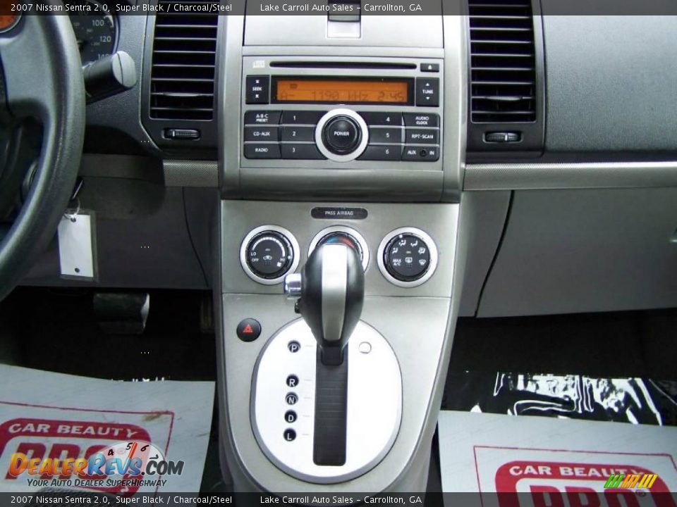 2007 Nissan Sentra 2.0 Super Black / Charcoal/Steel Photo #19