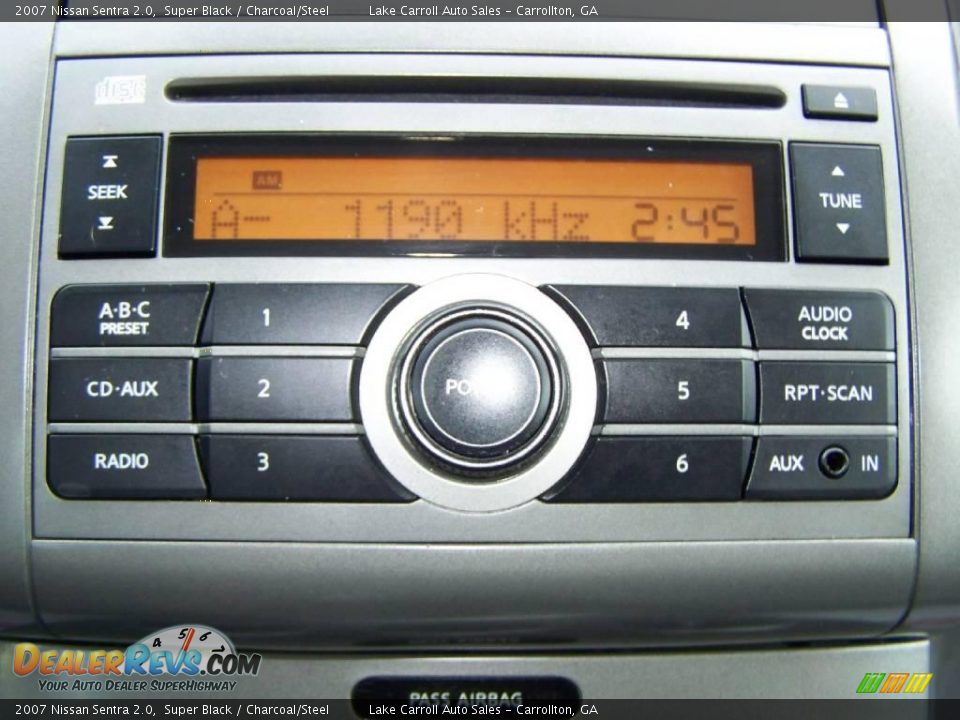 2007 Nissan Sentra 2.0 Super Black / Charcoal/Steel Photo #20