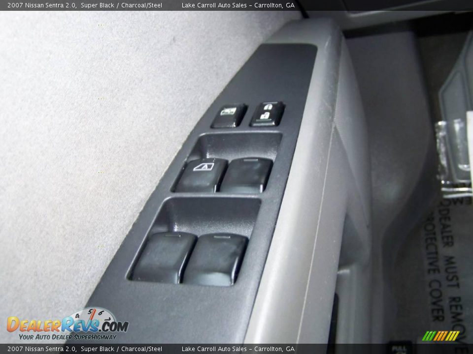 2007 Nissan Sentra 2.0 Super Black / Charcoal/Steel Photo #21