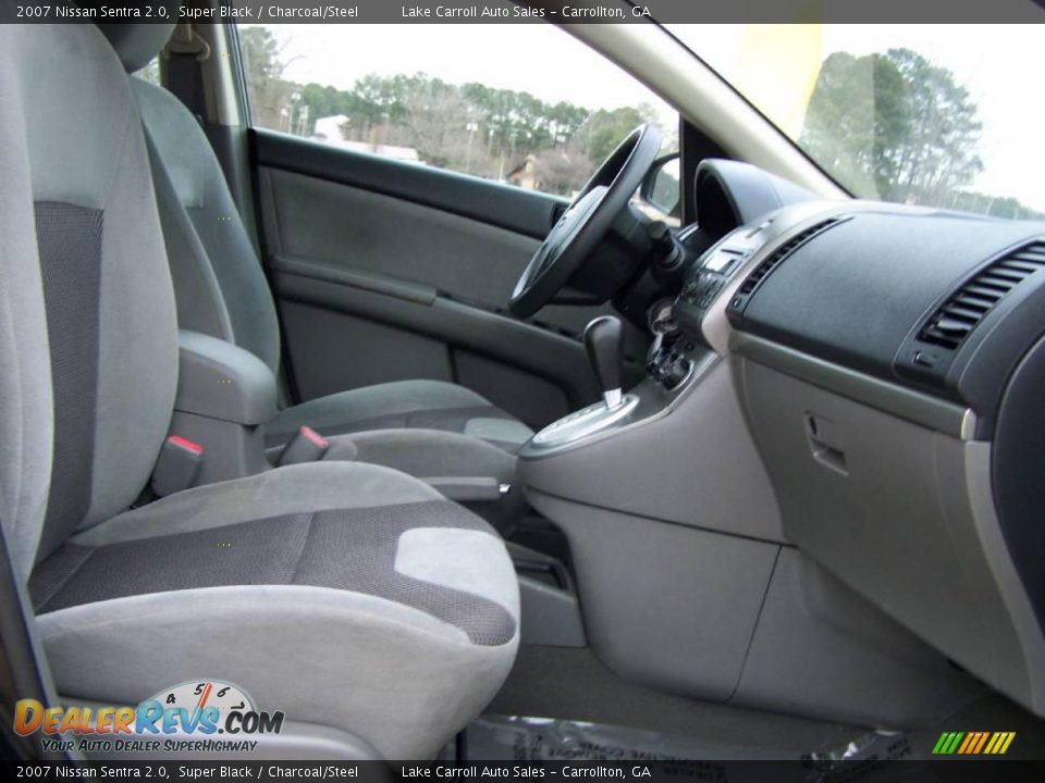 2007 Nissan Sentra 2.0 Super Black / Charcoal/Steel Photo #24
